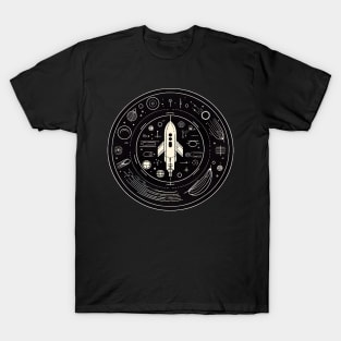 Retro Spaceship Rocket - Vintage Sci-Fi Design T-Shirt